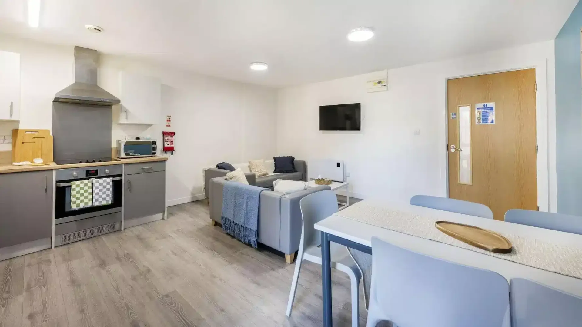 Quarto amigo do estudante em com comodidades modernas