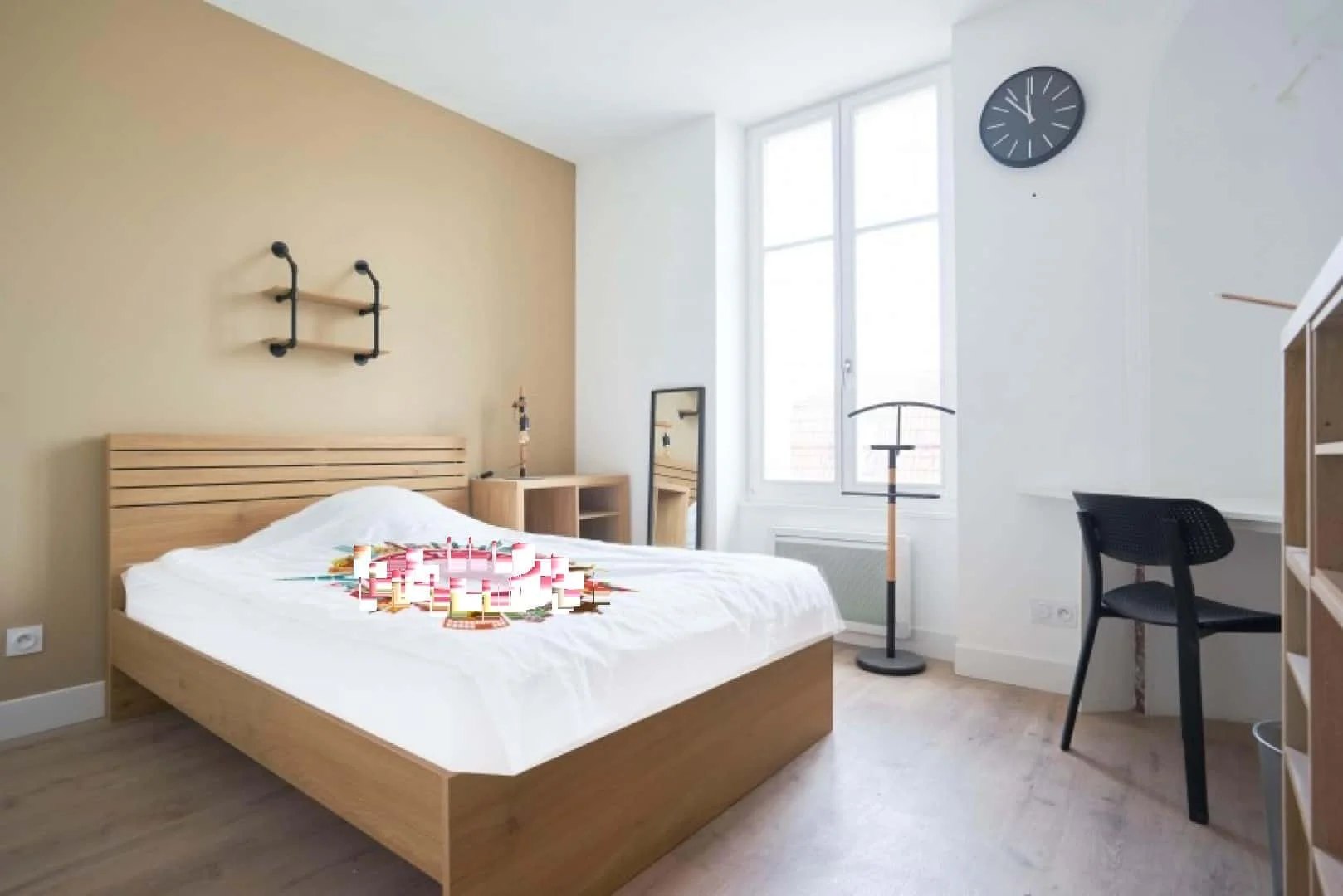 Habitación para estudiantes en  con área de estudio y facilidades compartidas