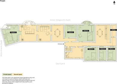 Habitación privada en Vesterbro/Kongens Enghave, Copenhagen, Denmark, imagen 9 de 10