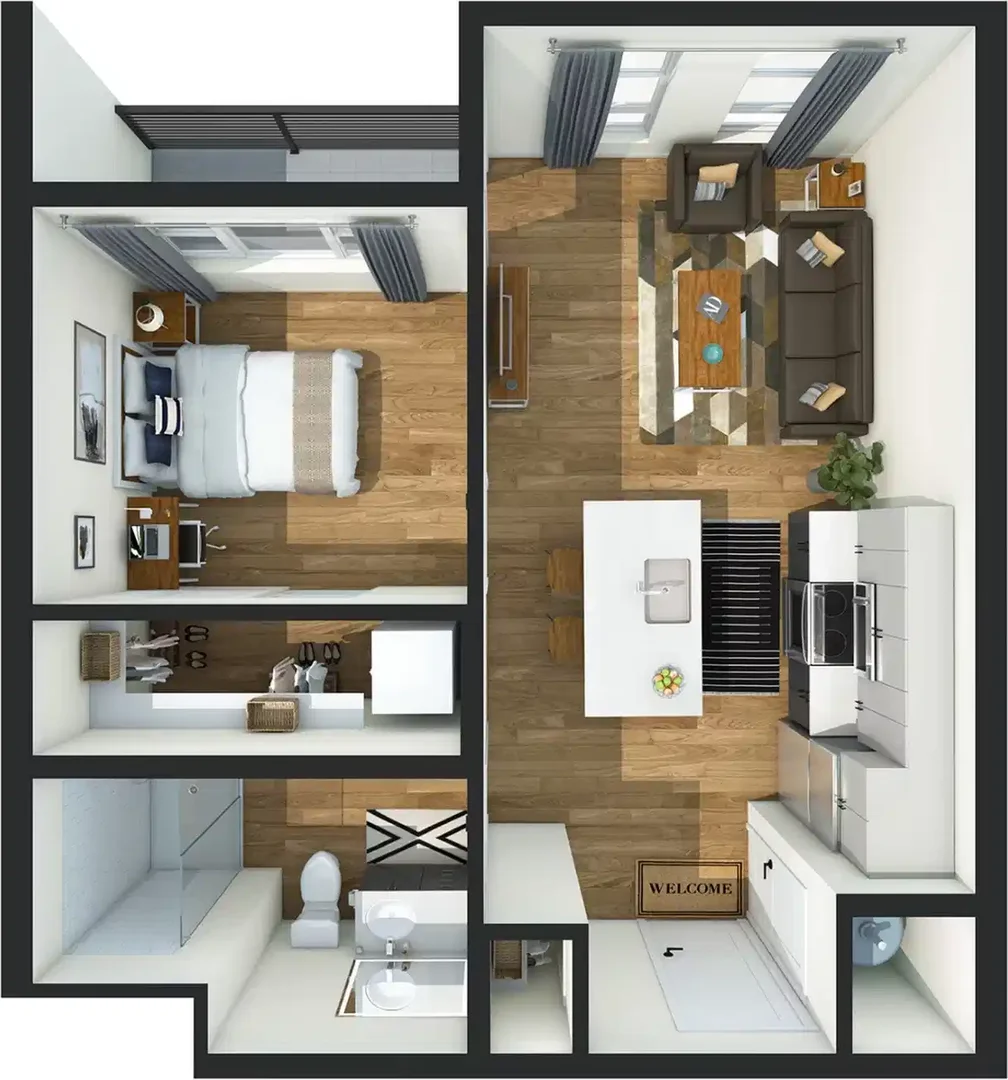 Chambre confortable pour étudiants disponible dans 
