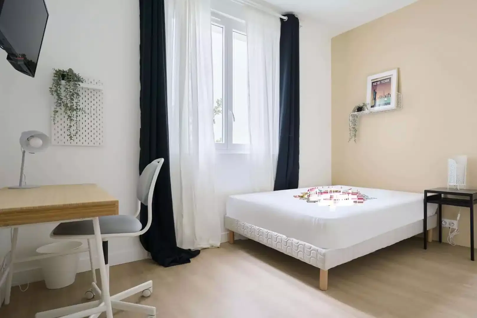 Chambre d'étudiant économique avec emplacement pratique dans 