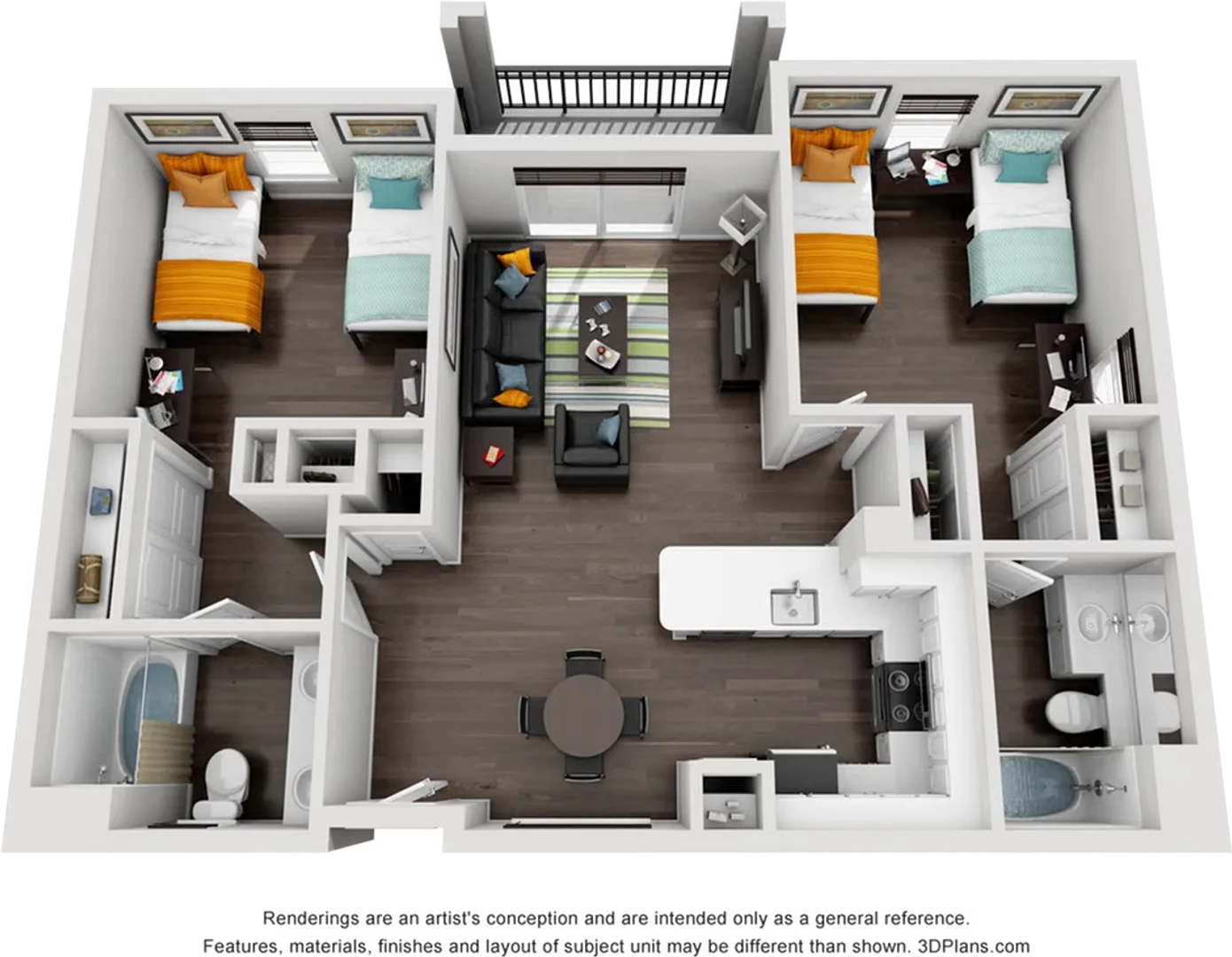 Comfortable and spacious student room in 