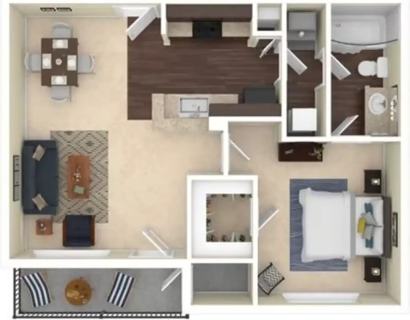 Affordable room for students with ample lighting in 