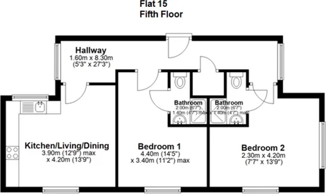 Quarto privado em South Parade, imagem 32 de 35