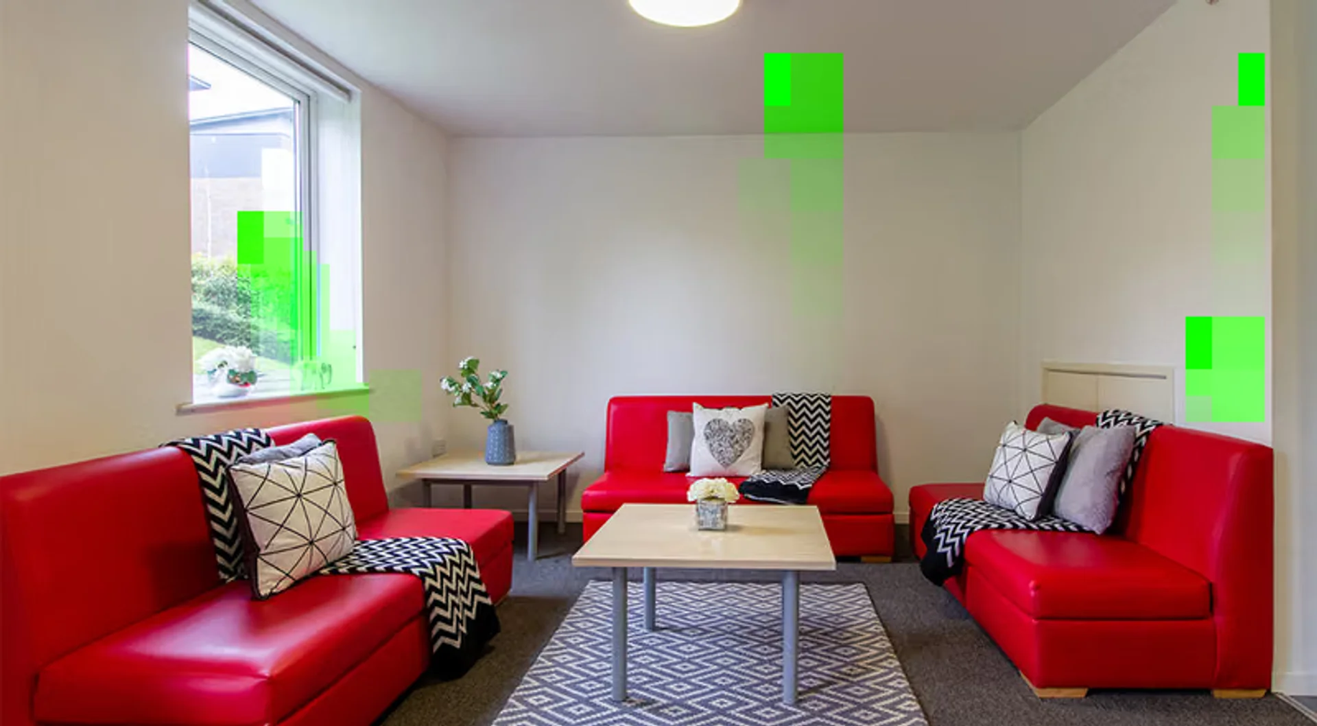 Habitación asequible para estudiantes con buena iluminación en