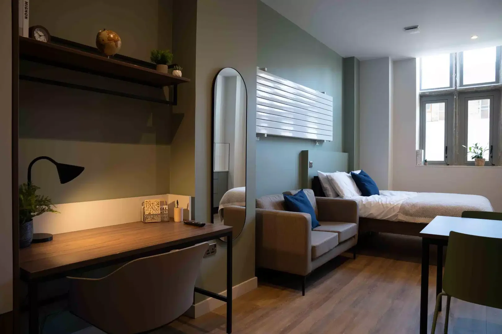 Modern student studio with complete amenities in