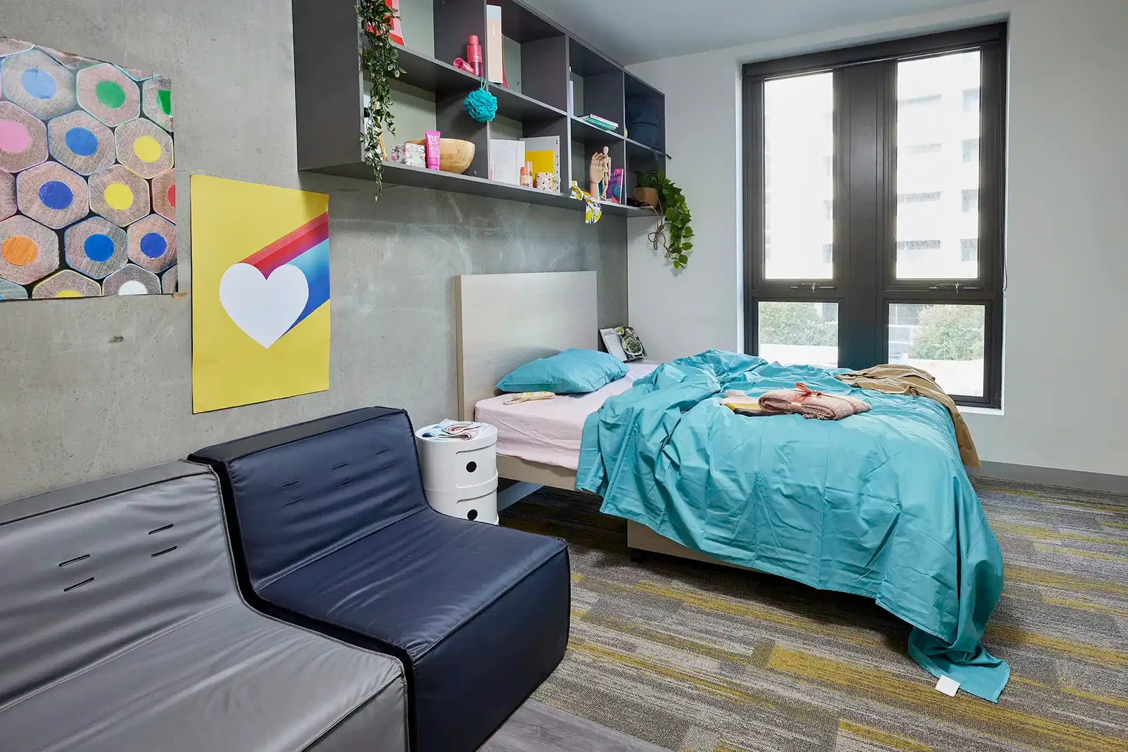 Niedrogi apartament typu studio z niezbędnymi funkcjami w 