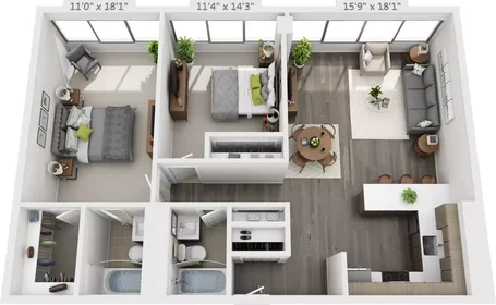 Kawalerka South Ashland Avenue, obraz 1 23