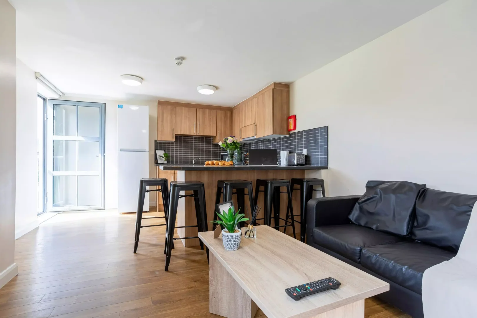 Quarto amigo do estudante em  com comodidades modernas