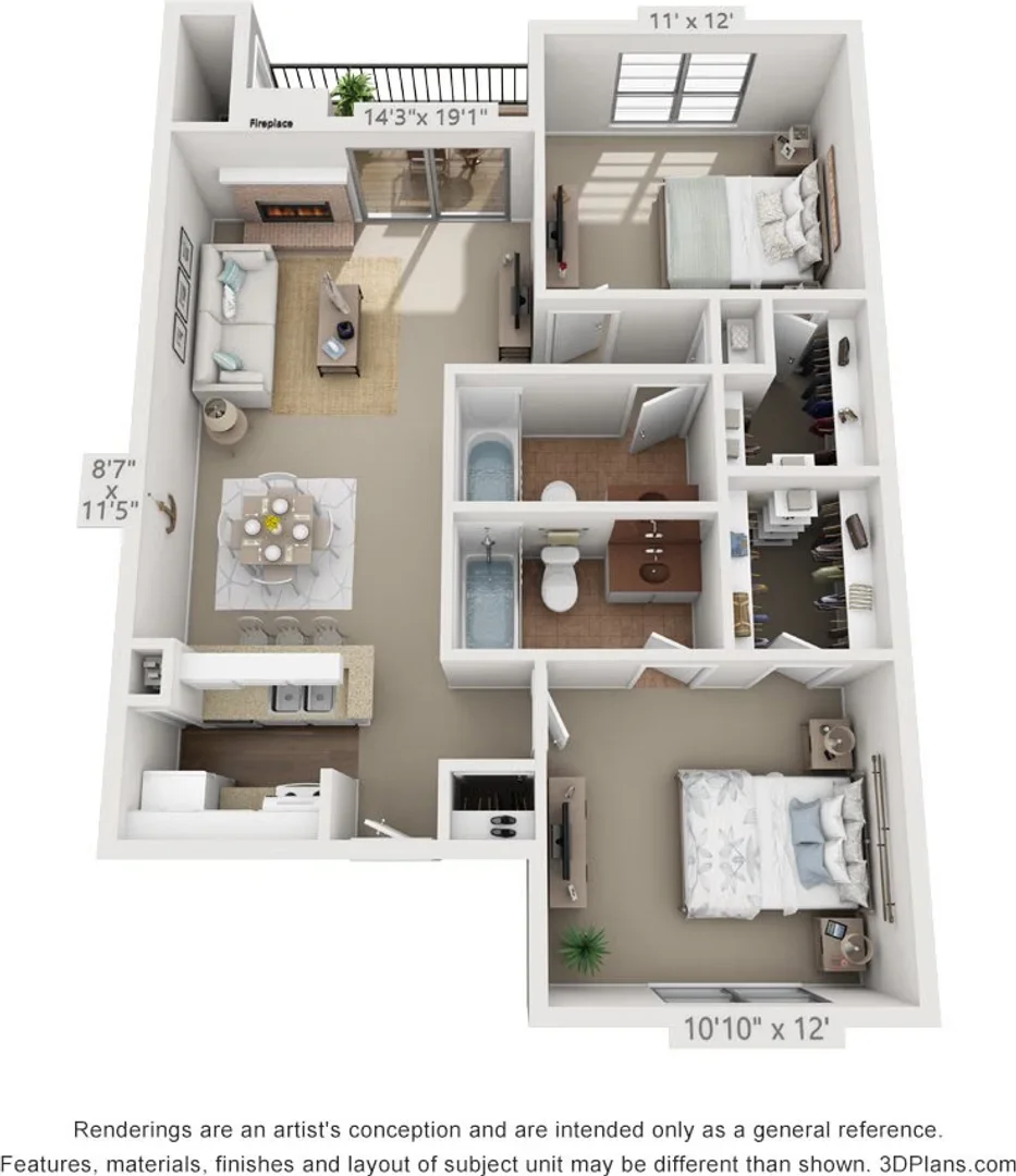 Niedrogi apartament typu studio z niezbędnymi funkcjami w 