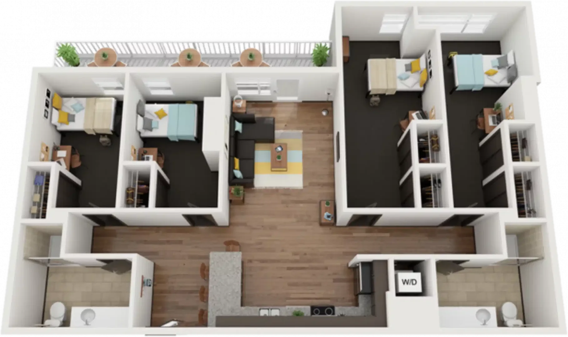 Studentenfreundliches Zimmer in mit modernen Annehmlichkeiten