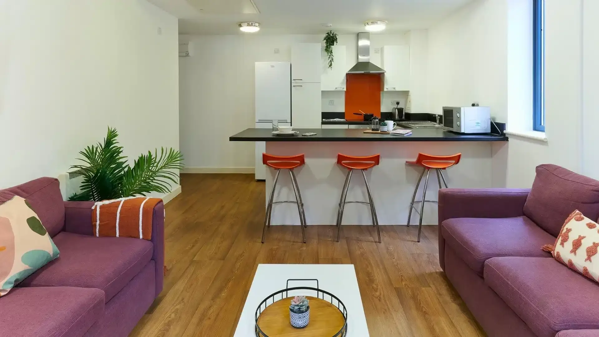 Habitación estudiantil funcional perfecta para estudiar en 