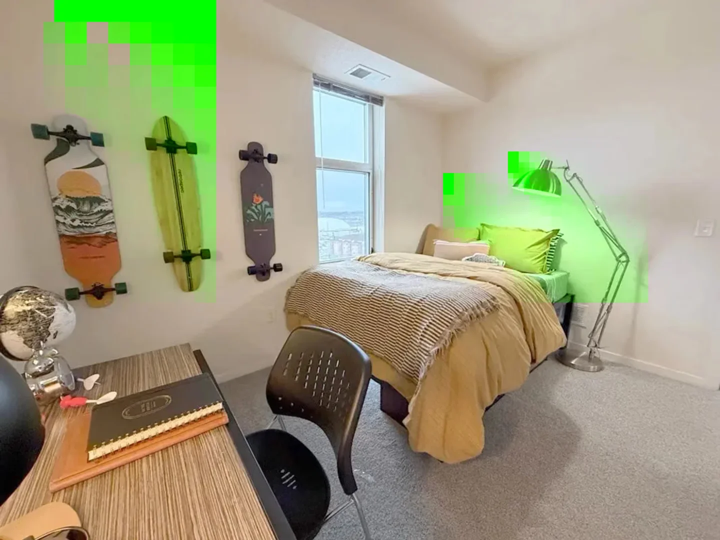 'de öğrenci dairesinde, tamamen mobilyalı kiralık oda