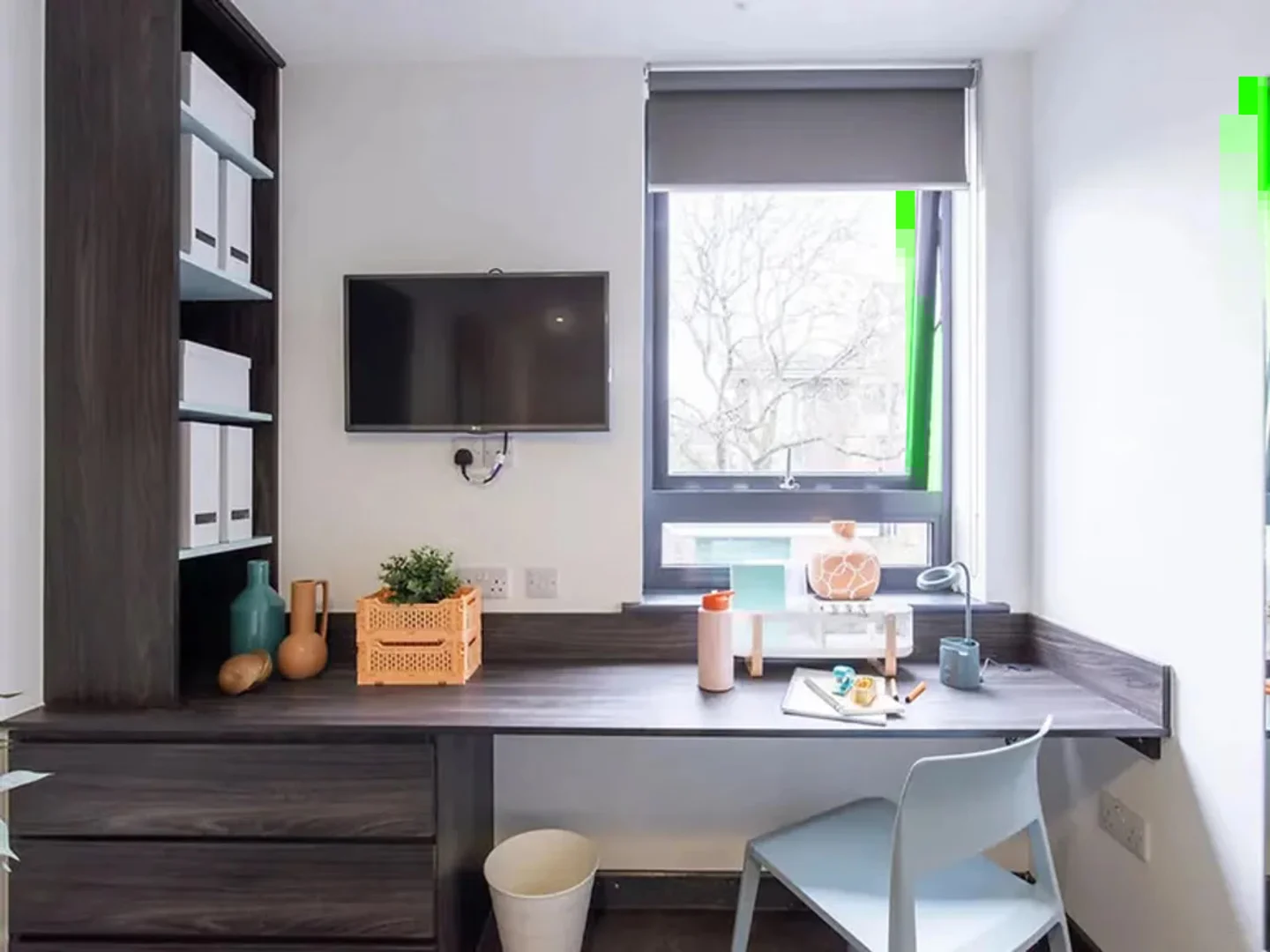 Minimalist student studio in  with efficient layout