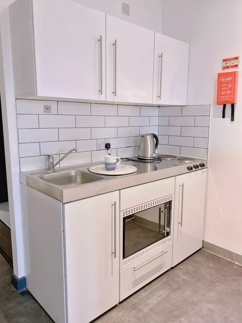'de etkili düzene sahip minimalist öğrenci stüdyosu
