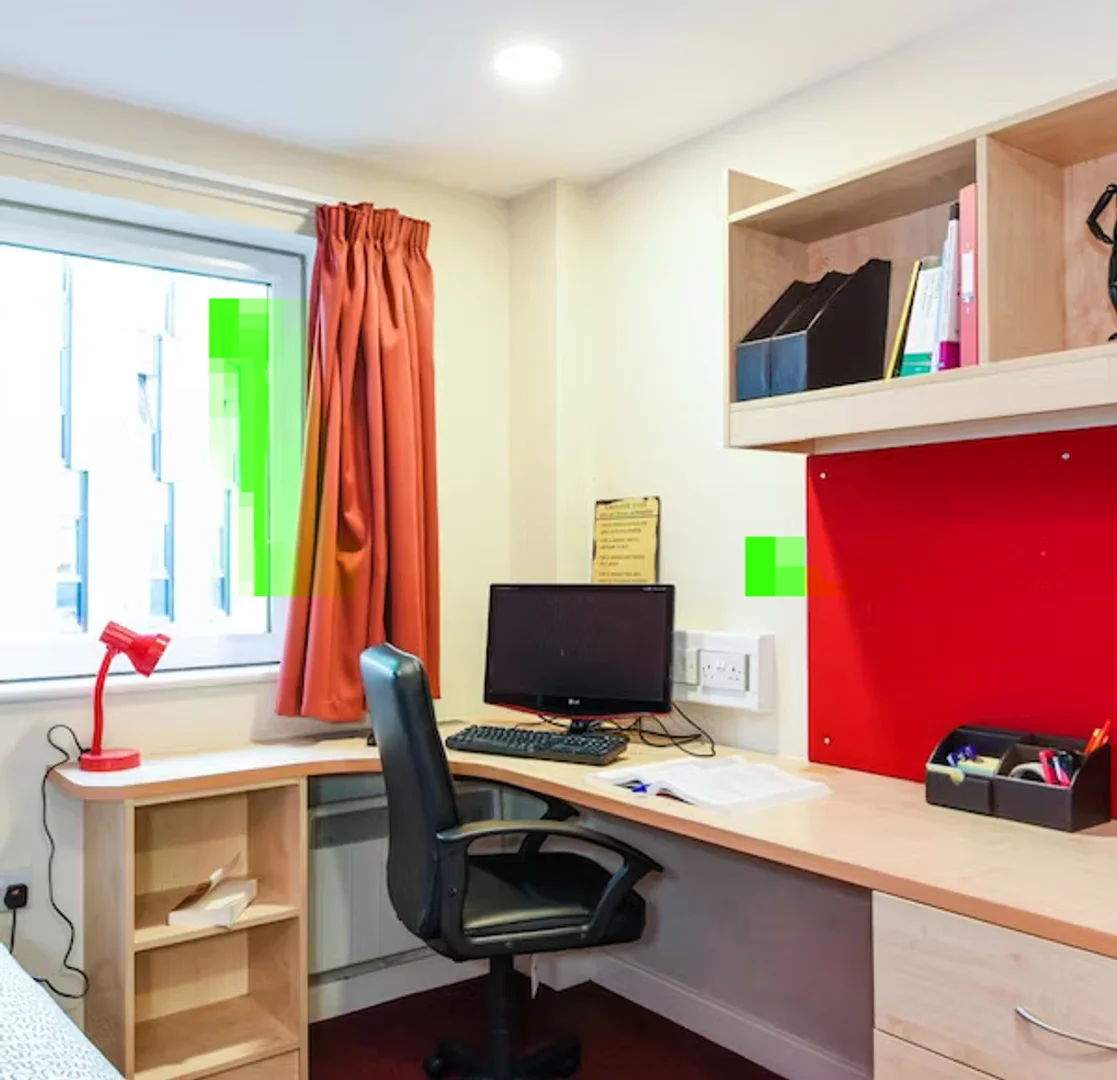 Functional student room perfect for studying in 