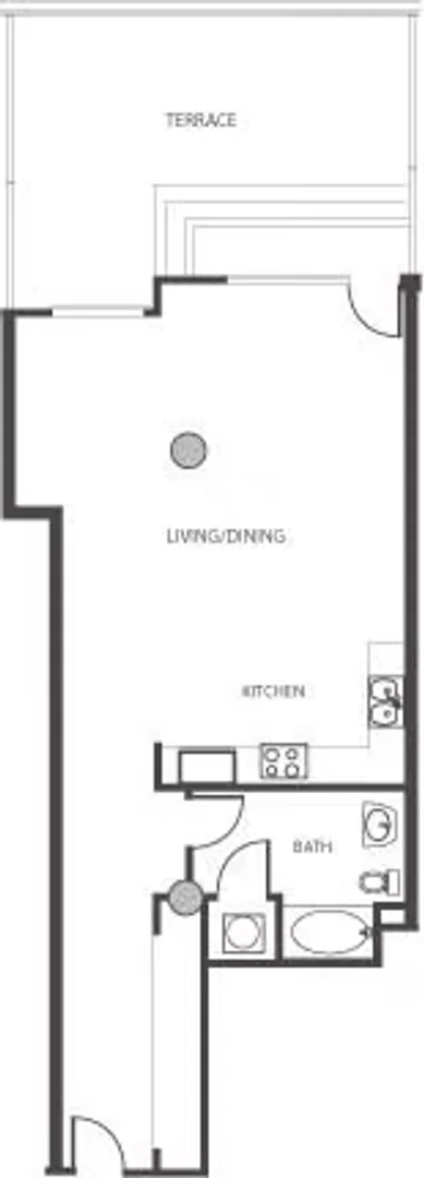 Student-friendly studio with excellent transport links in 