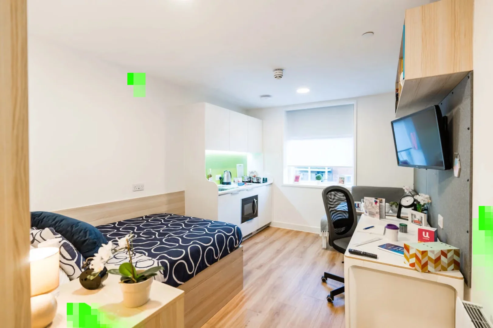 Affordable studio apartment with essential features in 