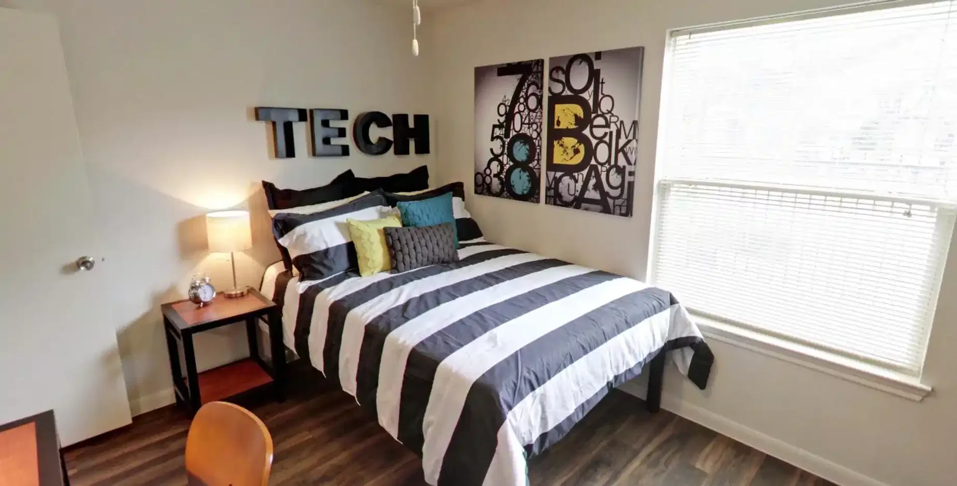 Habitación asequible para estudiantes con buena iluminación en 