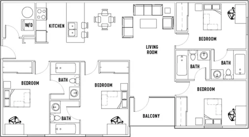 Private room at University Walk Circle, image 6 of 19