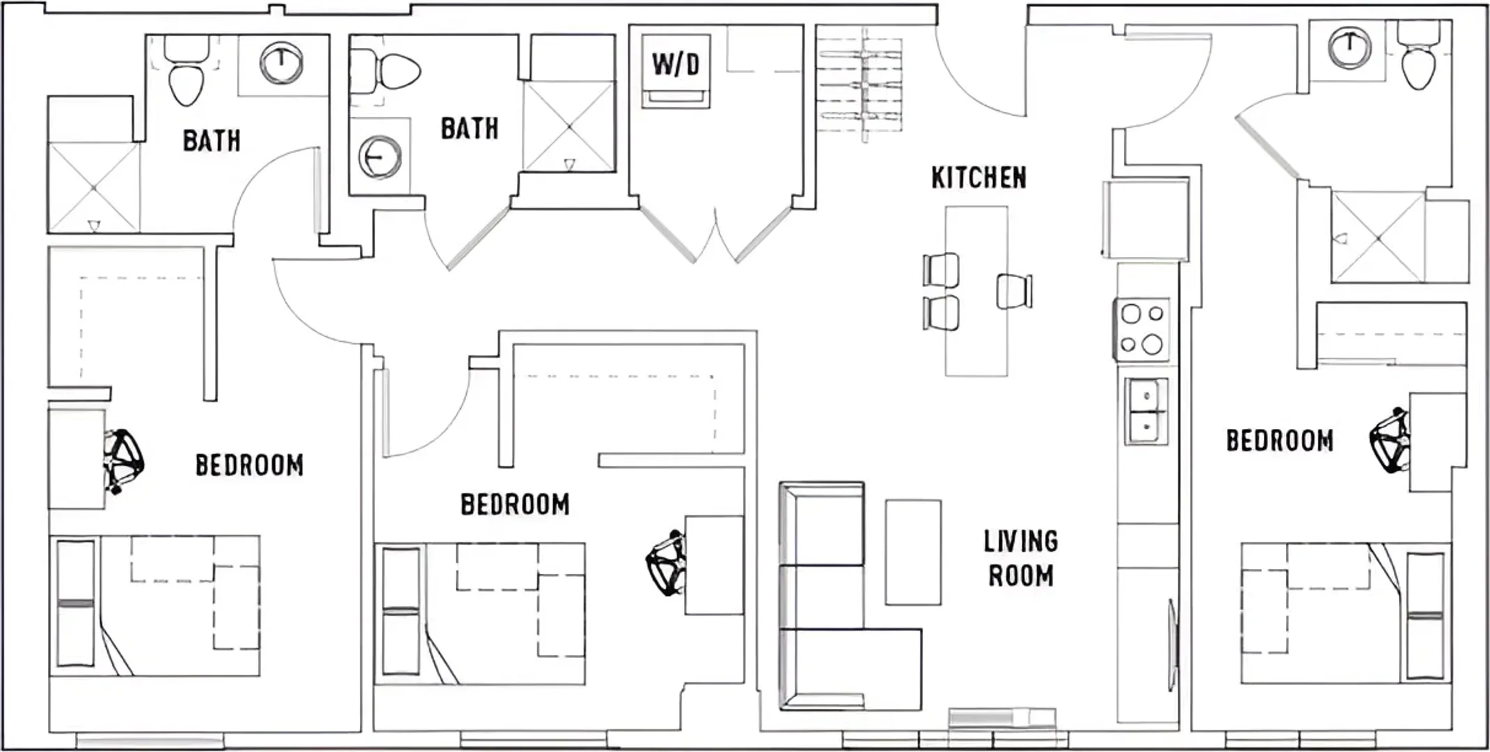 Chambre d'étudiant économique avec emplacement pratique dans