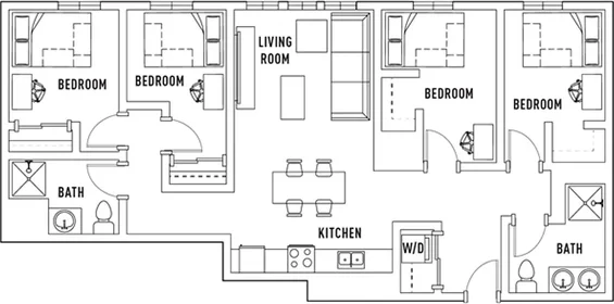 Quarto privado em West Phoenix Avenue, imagem 1 de 10