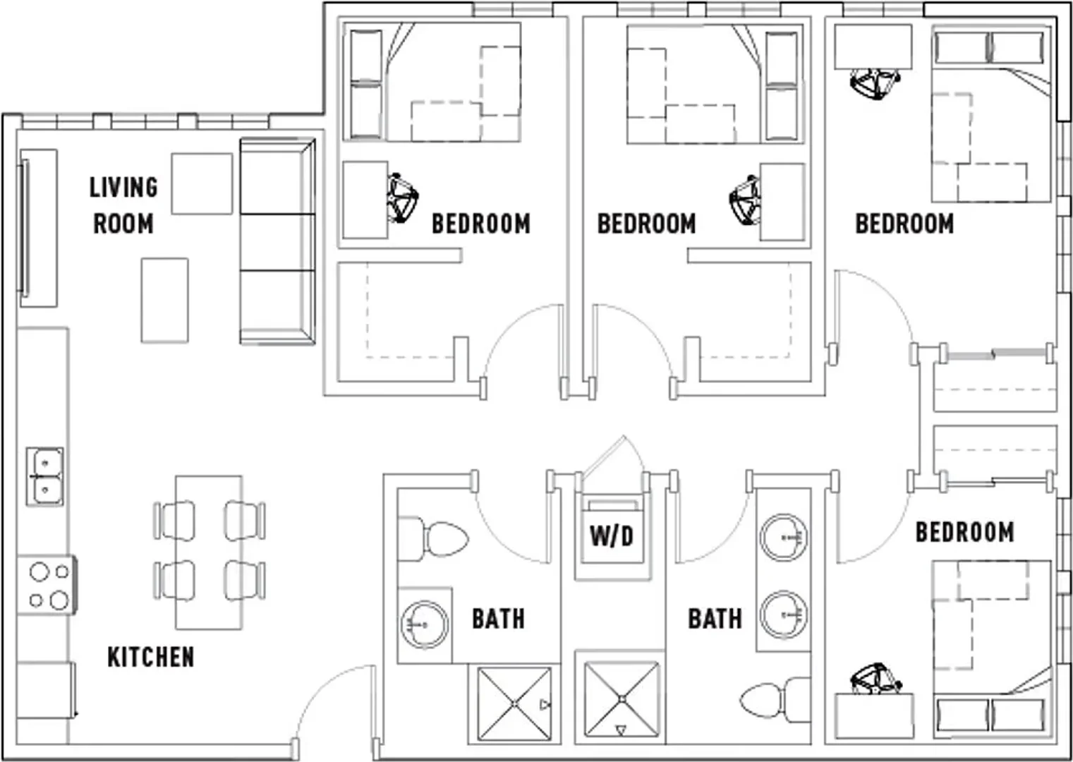 Komfortables und geräumiges Studentenzimmer in 