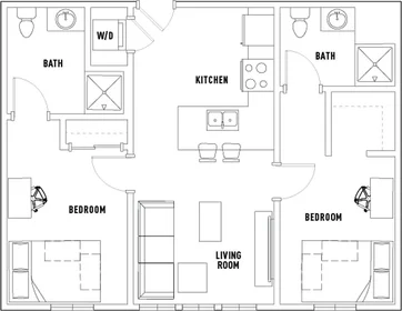 Privatzimmer in der West Phoenix Avenue, bild 1 von 20