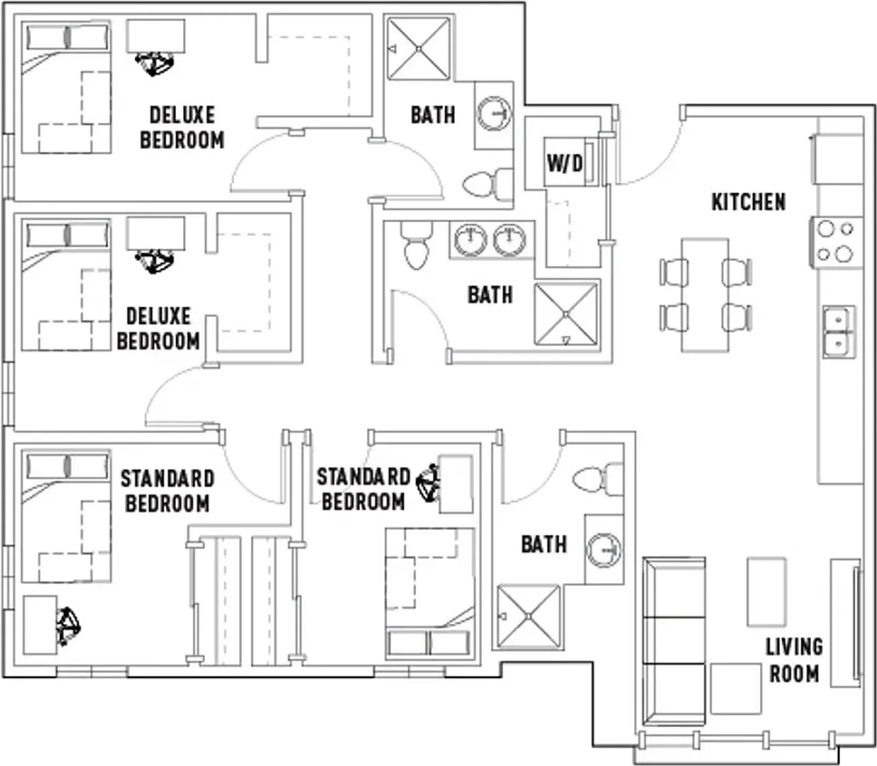 Habitación estudiantil económica cerca del campus en 