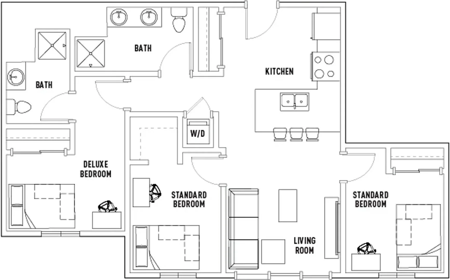Habitación estudiantil funcional perfecta para estudiar en
