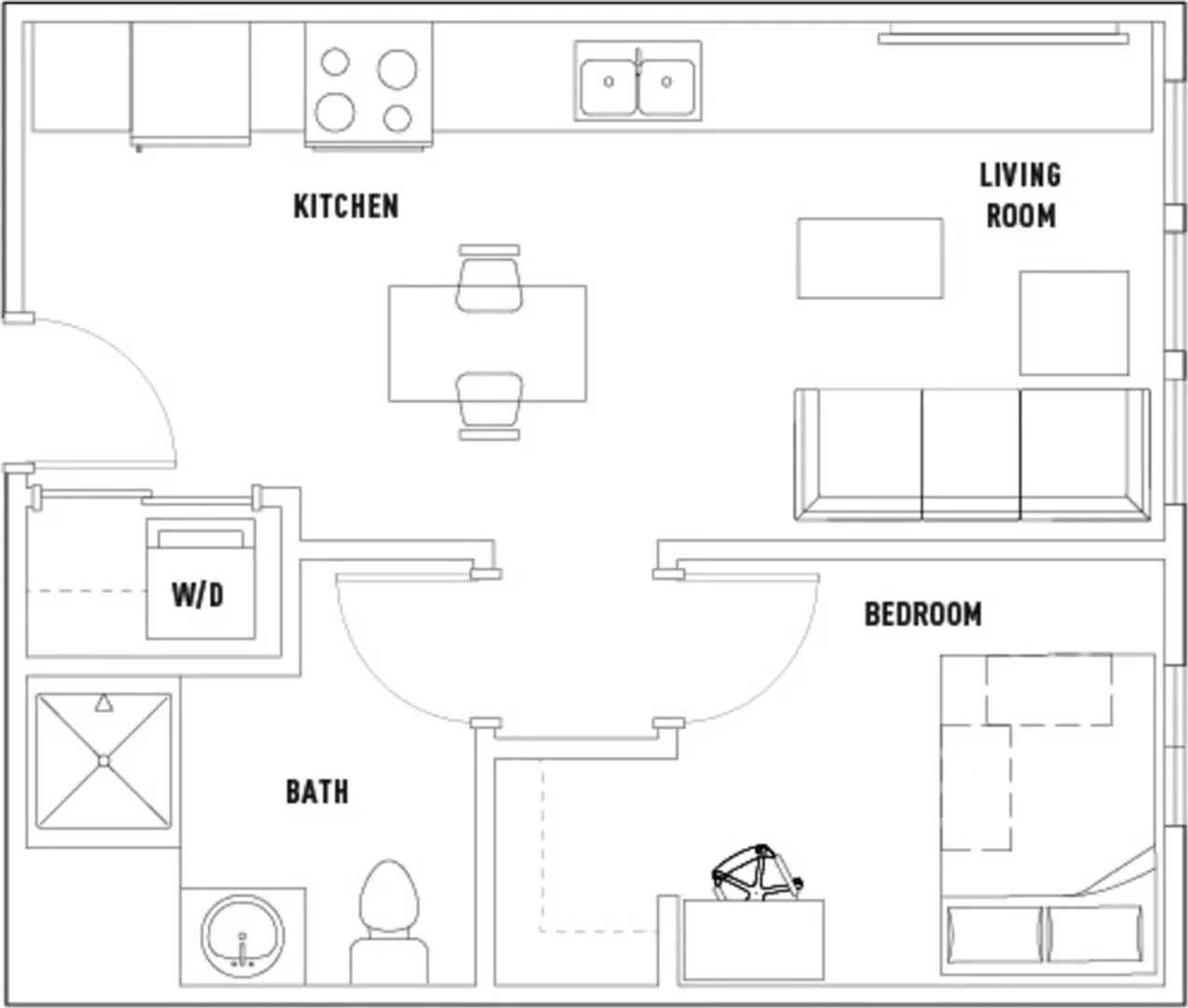 Zimmer in Studentenwohnung in  zu vermieten, voll möbliert