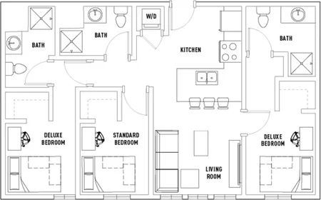 Habitación privada en West Phoenix Avenue, imagen 1 de 10