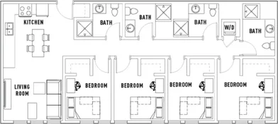 Privatzimmer in der West Phoenix Avenue, bild 1 von 10