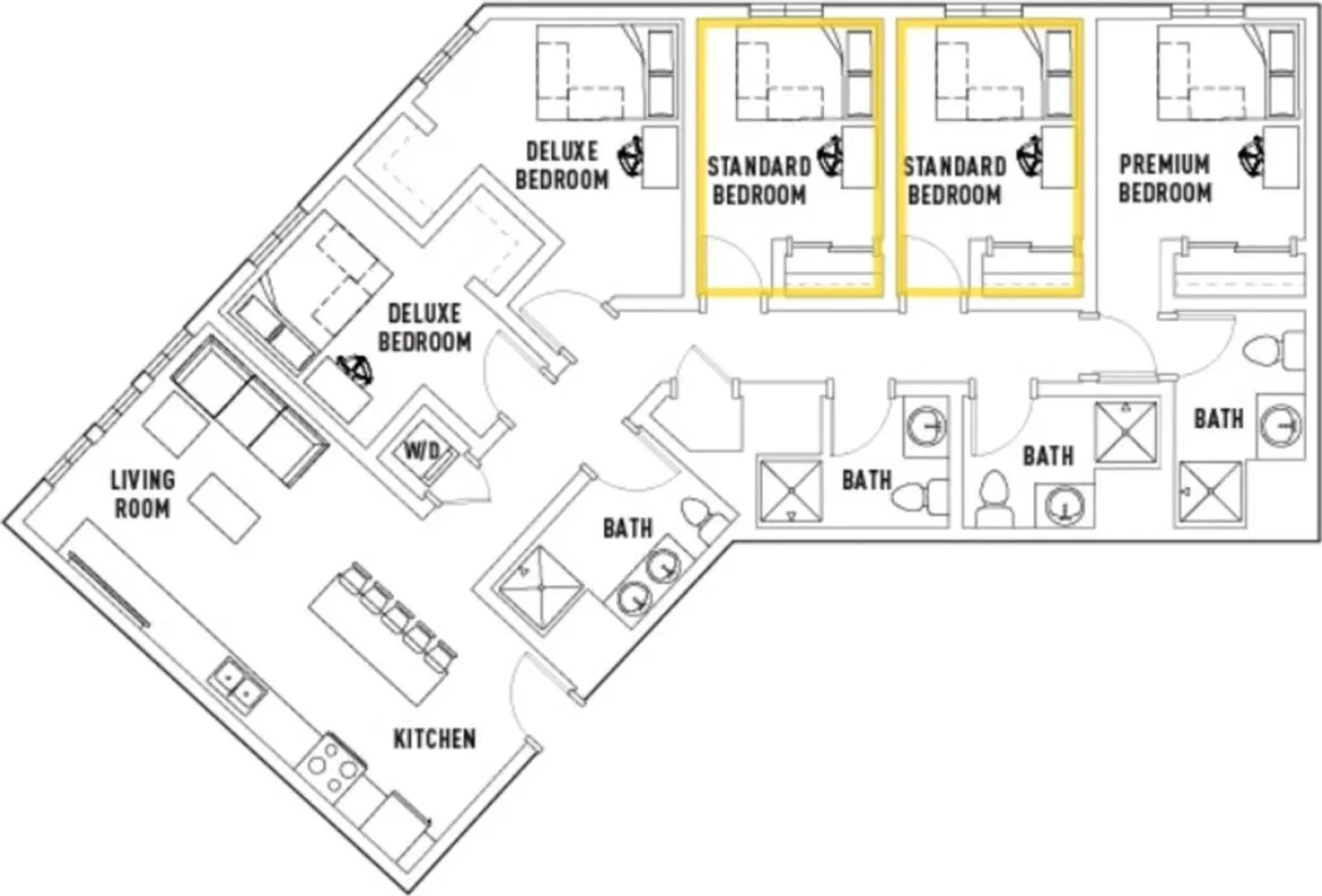 Habitación acogedora para estudiantes disponible en 