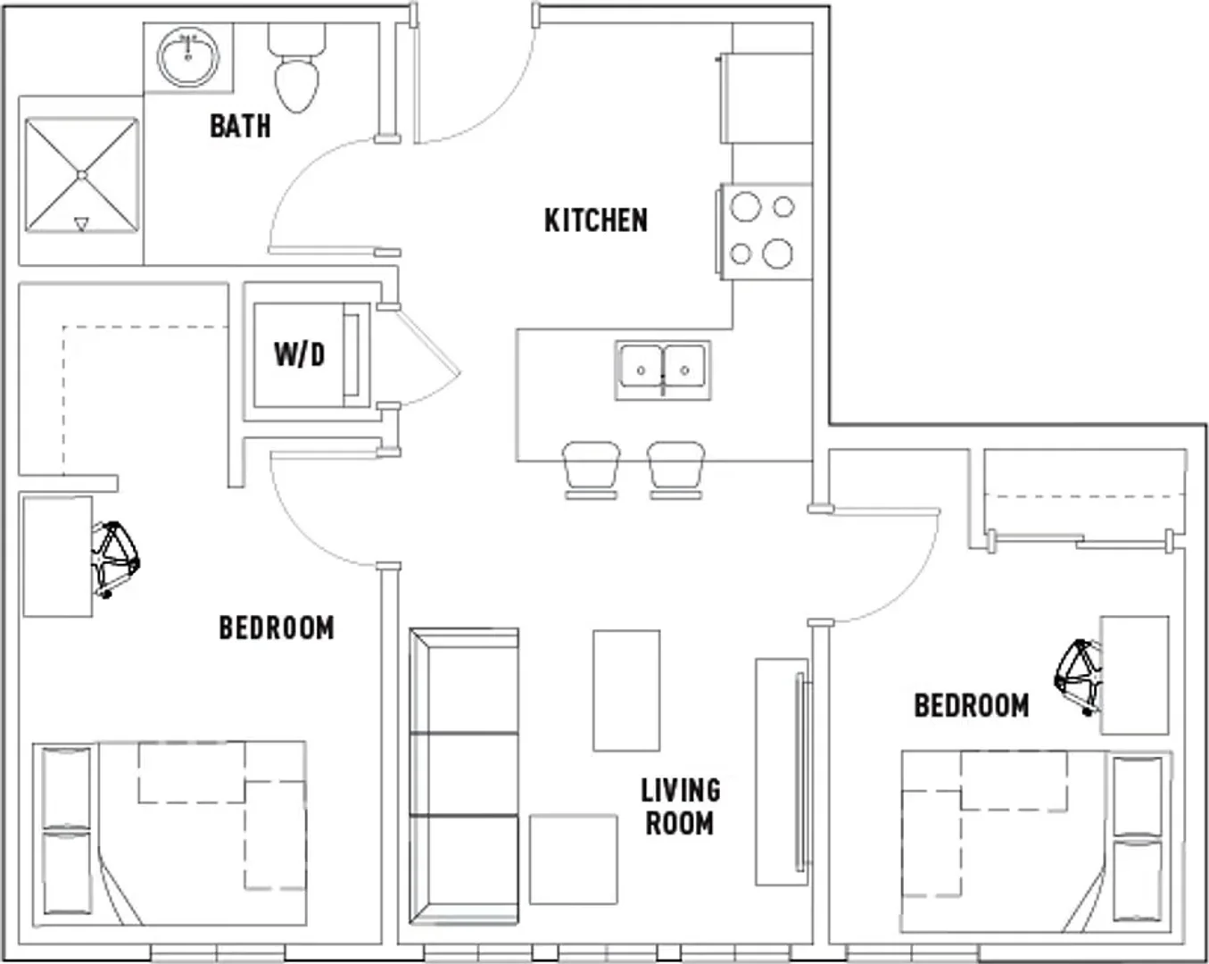 Gemütliches Zimmer für Studenten in 