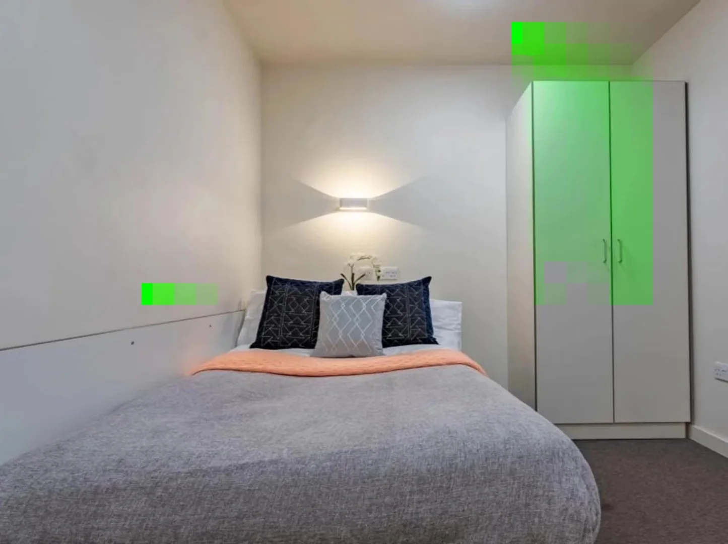 Quarto de estudante confortável e espaçoso em 