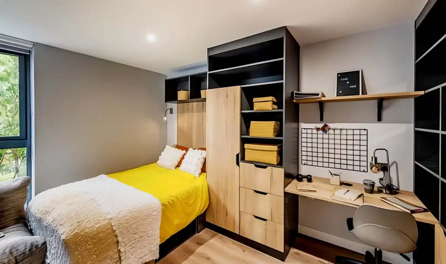 Estudio compacto ideal para estudiantes en 