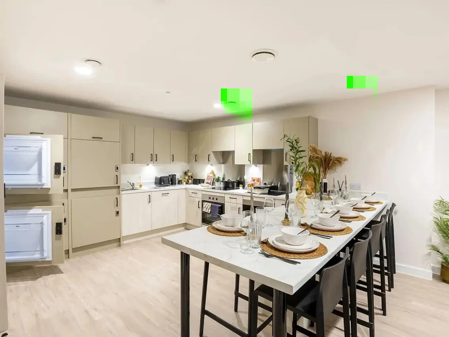 Habitación para estudiantes en con área de estudio y facilidades compartidas