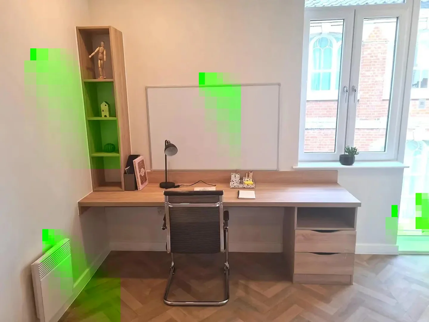 'de modern olanaklara sahip öğrenci dostu oda