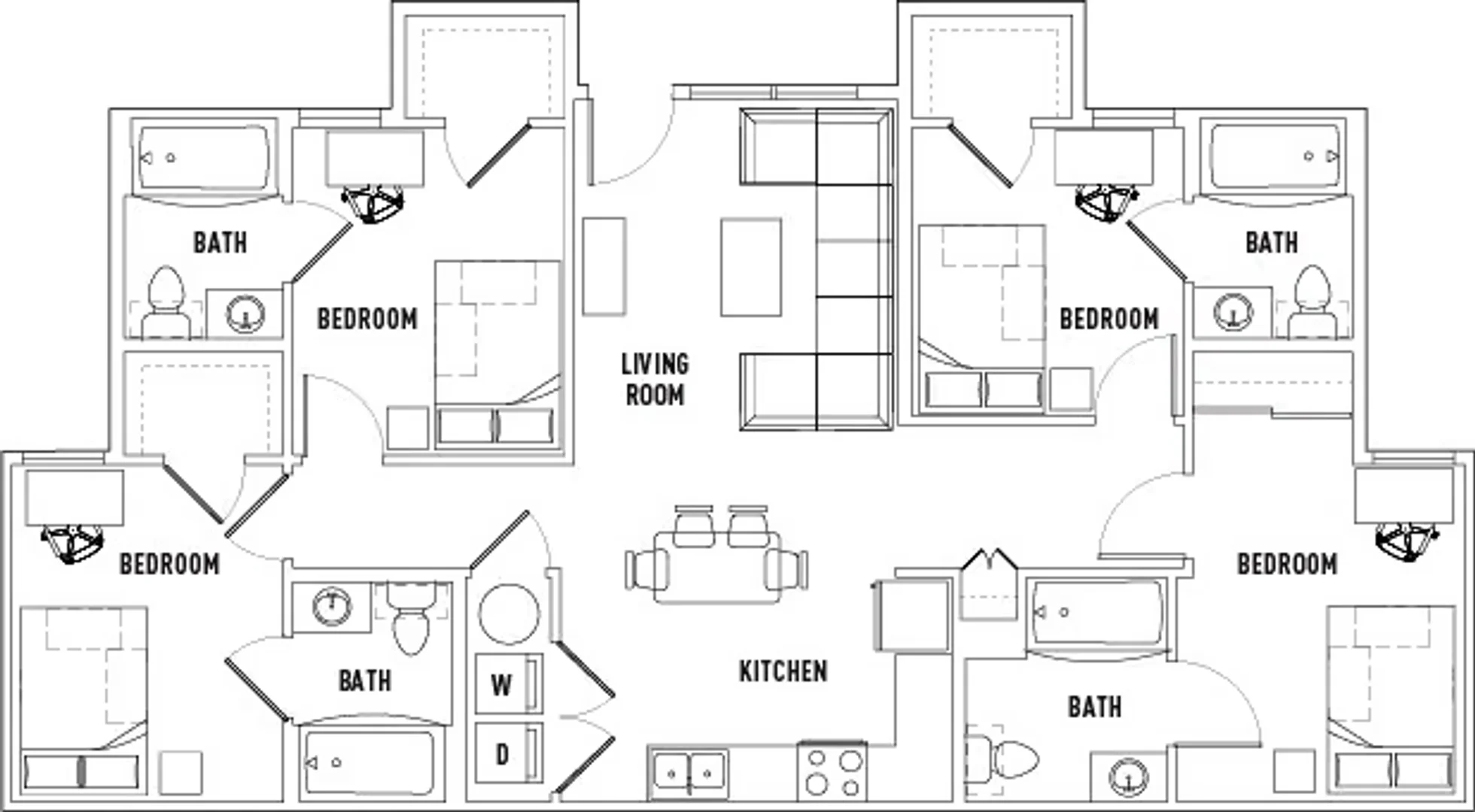 Room for rent in student apartment in , fully furnished