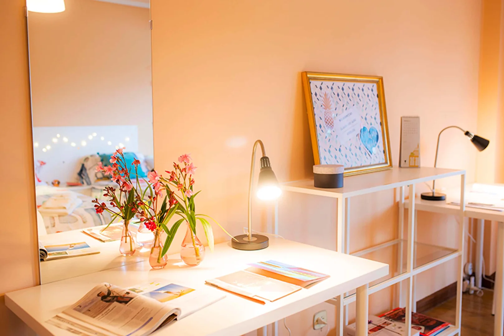 Quarto de estudante funcional perfeito para estudar em