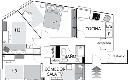 Quarto privado em 48012 Bilbao, Biscay, Spain, imagem 17 de 18