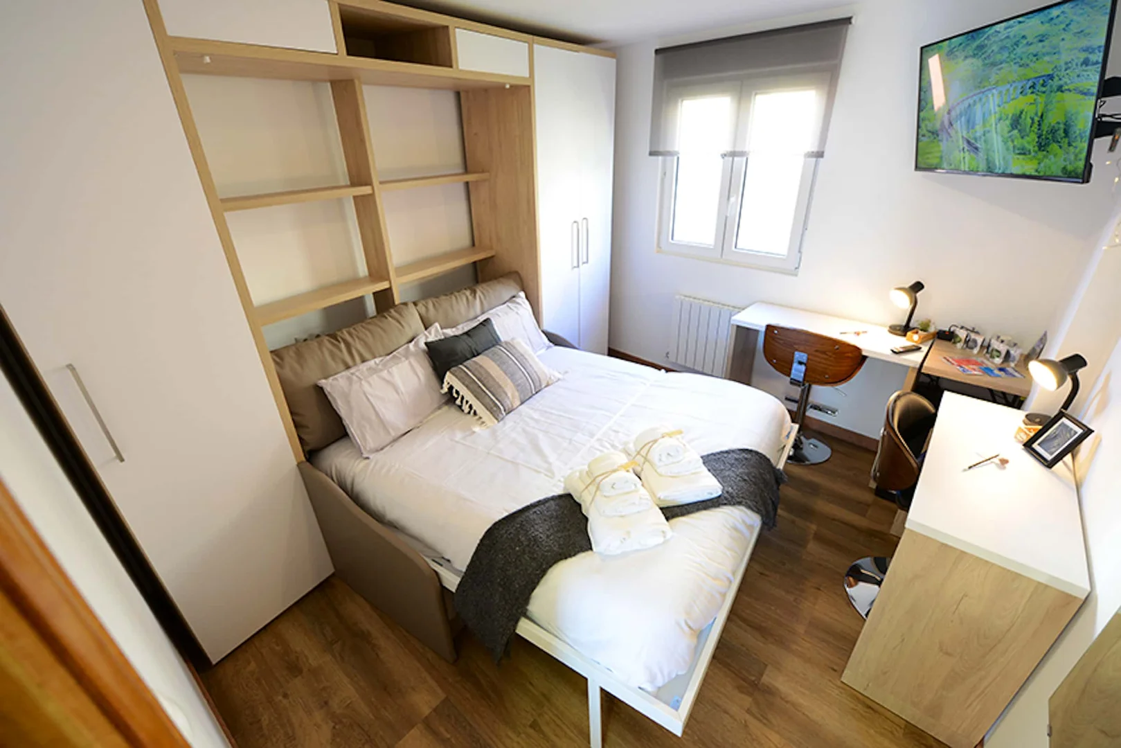 Quarto acolhedor para estudantes disponível em