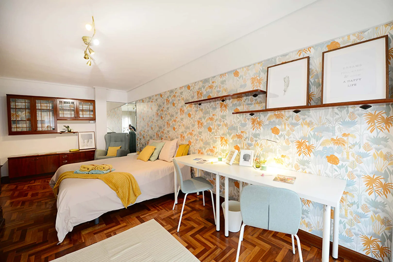 Quarto de estudante funcional perfeito para estudar em 