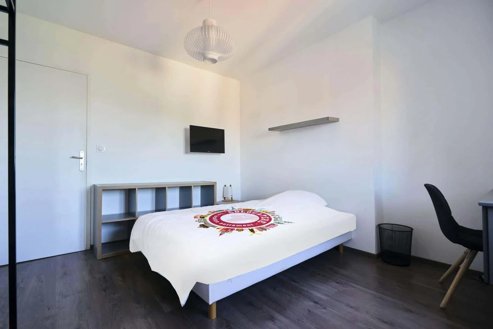 Affordable room for students with ample lighting in 