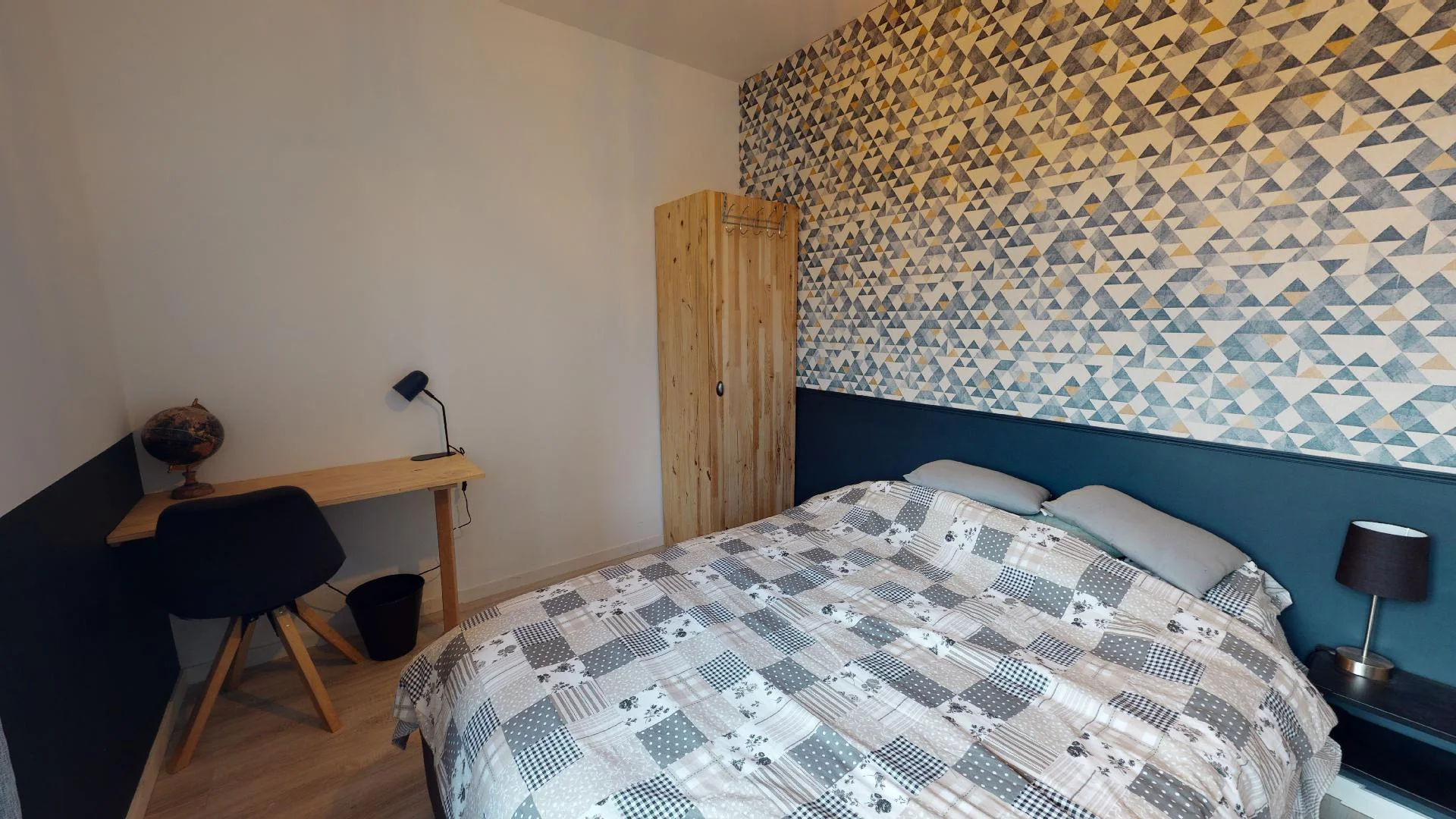 Quarto de estudante funcional perfeito para estudar em