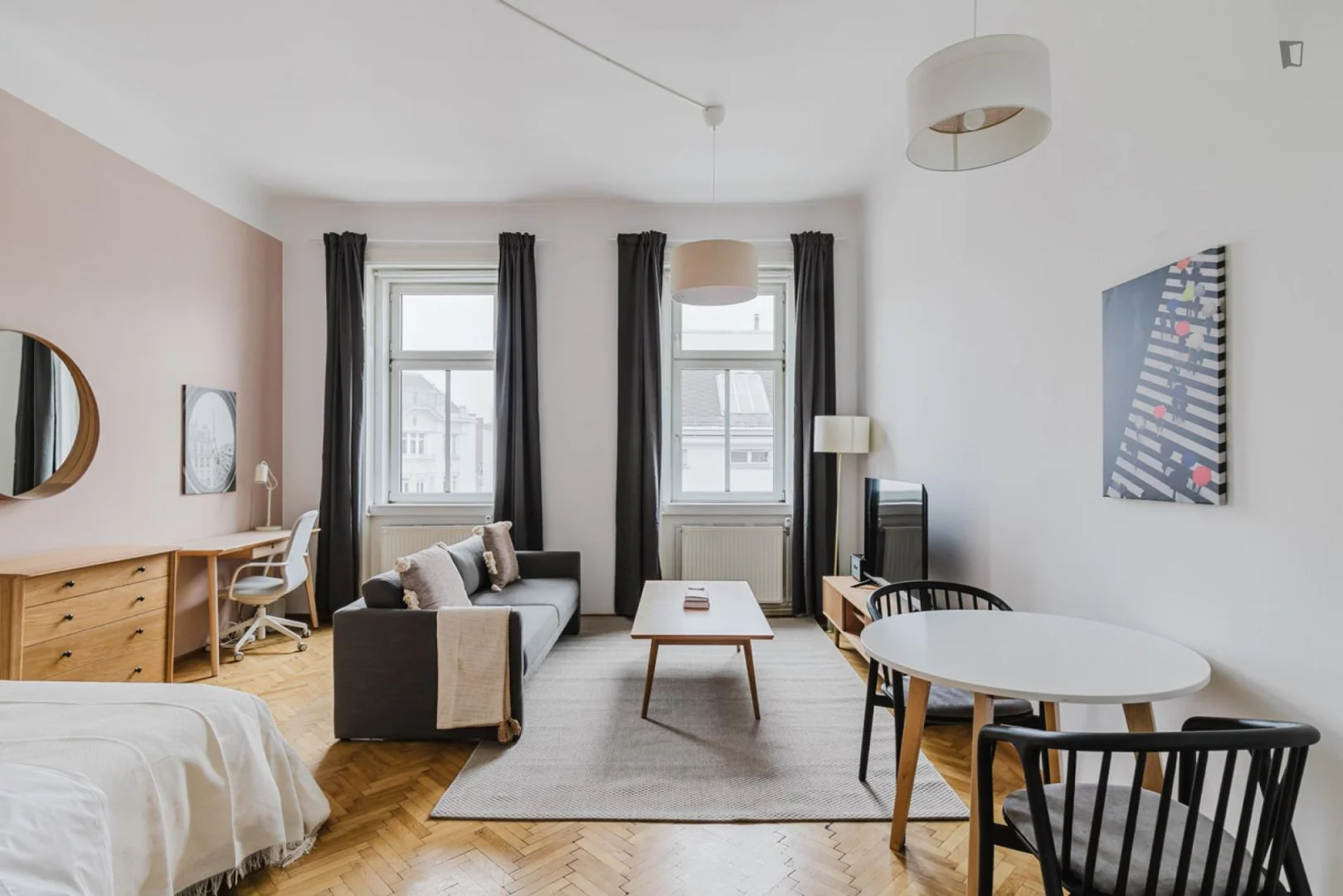 Modern student studio with complete amenities in 