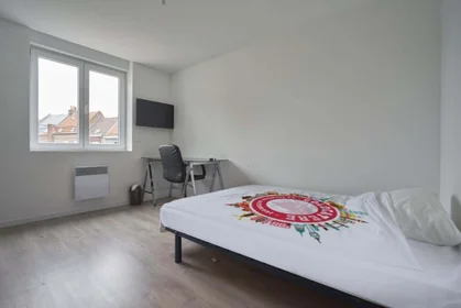 Chambre privée à 214 Rue du Général Leclerc, 59790 Ronchin, France, image 1 de 10