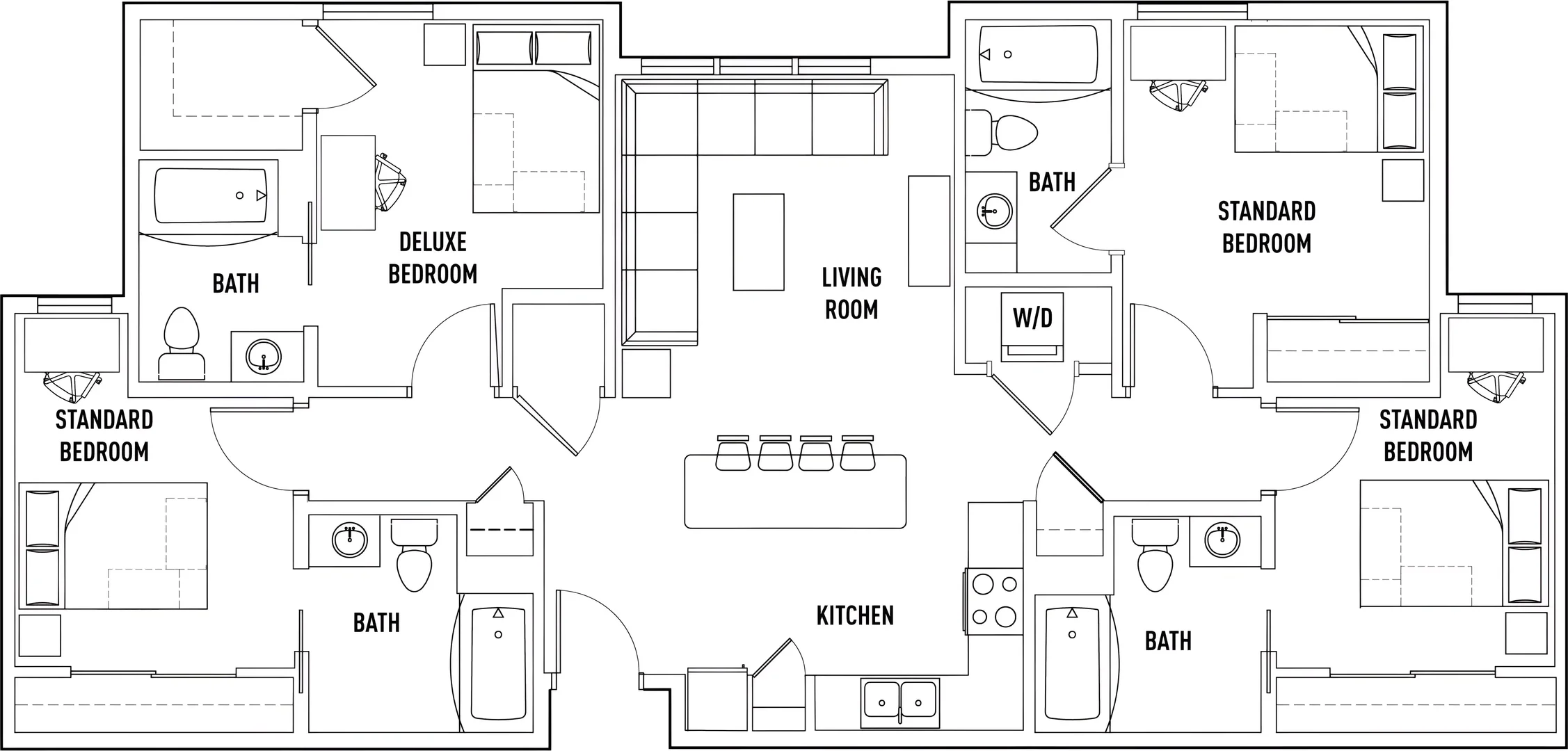 Quarto de estudante económico perto do campus em