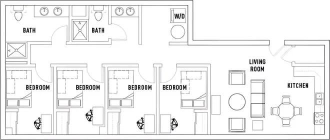Quarto privado em University Avenue, imagem 1 de 10